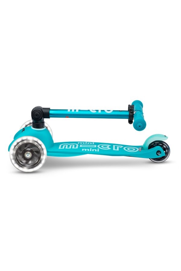Patinete Micro Mini Deluxe Plegable Aqua LED - Imagen 2