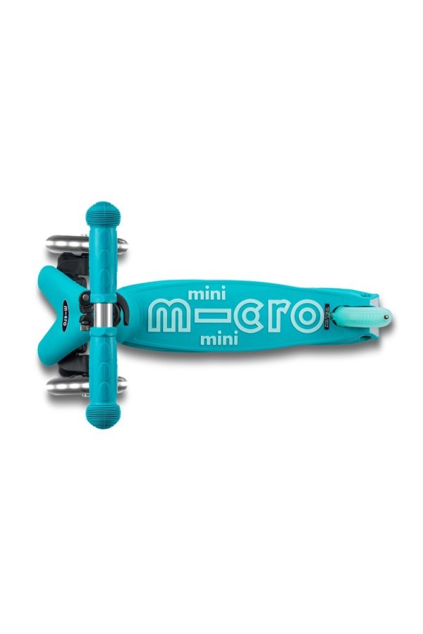 Patinete Micro Mini Deluxe Plegable Aqua LED - Imagen 4