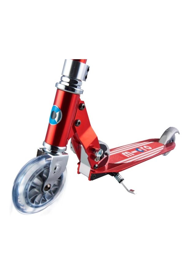 Patinete Micro Sprite Rojo Stripe LED - Imagen 4