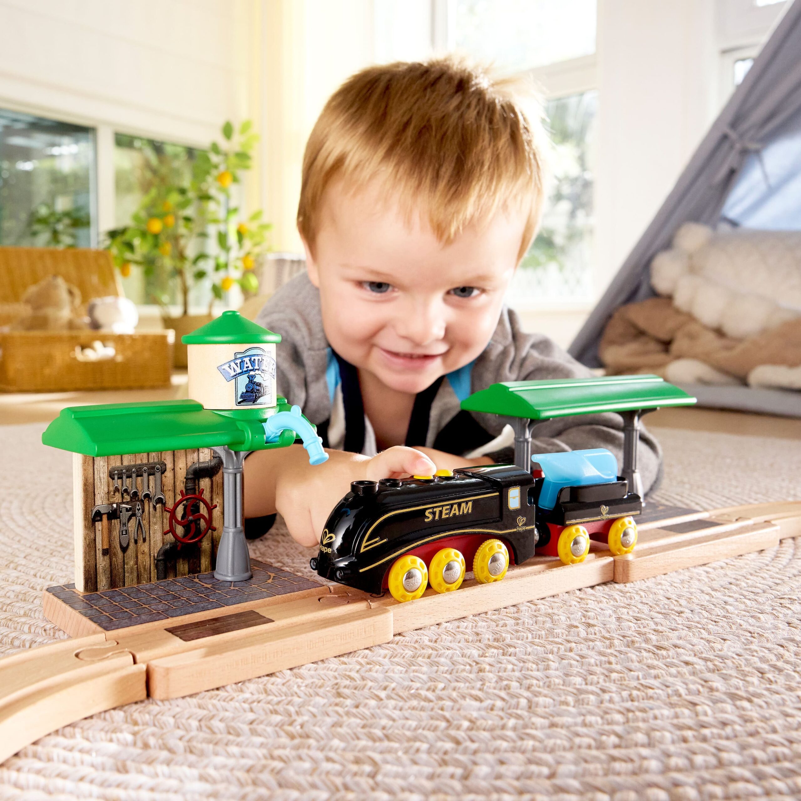 Set Tren de Vapor con sonidos y efecto humo - Imagen 4