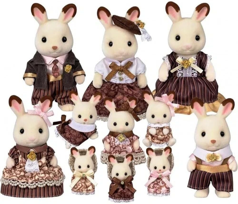 Set de 40 Aniversario Familia Conejo Chocolate - Sylvanian Families - Imagen 2