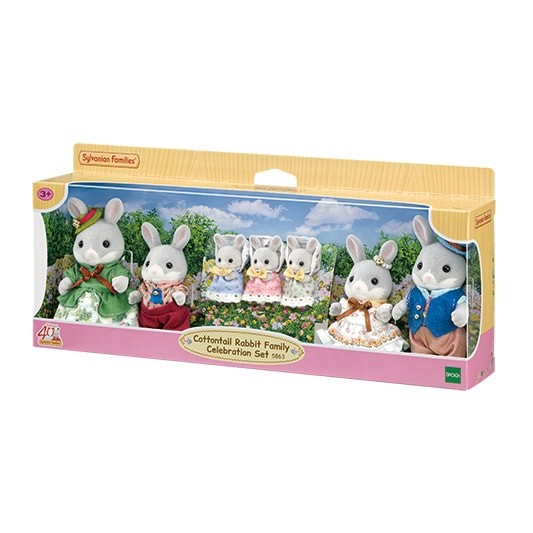Familia Conejo Colita de Algodón. Set Celebración 40 Aniversario - Sylvanian Families - Imagen 2