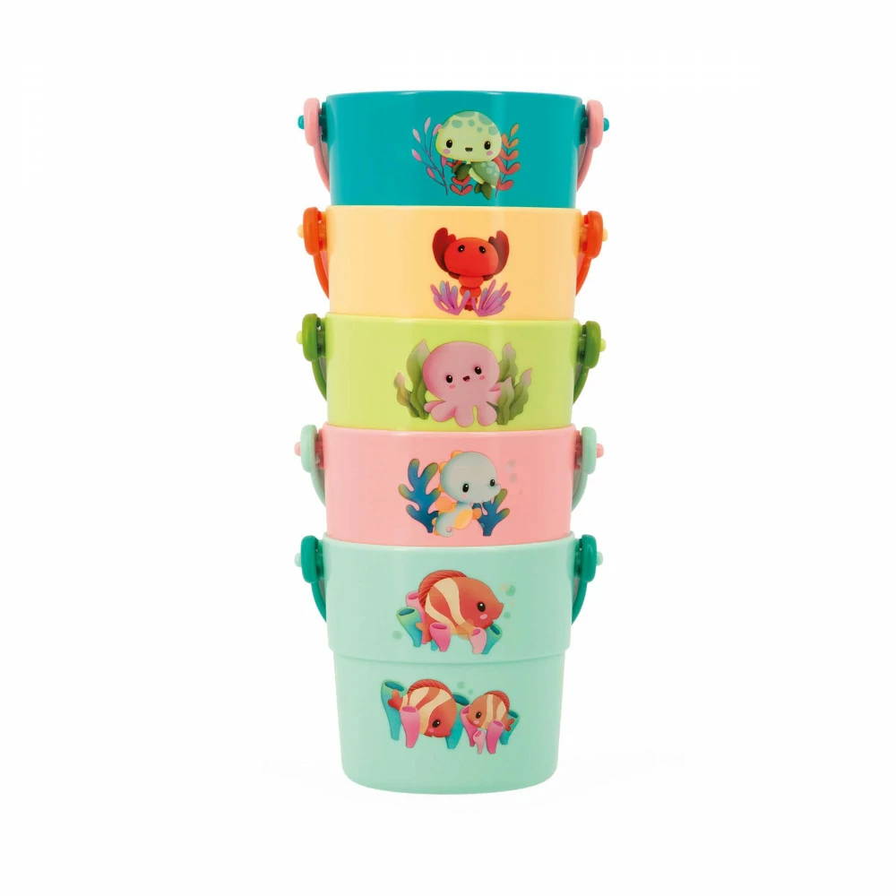 Juguete para el Agua 5 Cubos de Actividades. Mis animales bebés - Imagen 5