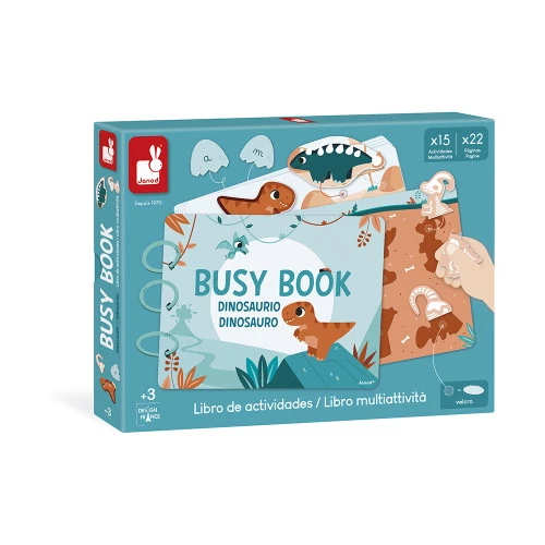 Imagen de portada del Libro Evolutivo Busy Book Dino