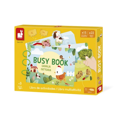Imagen de portada del Libro Evolutivo Busy Book Granja