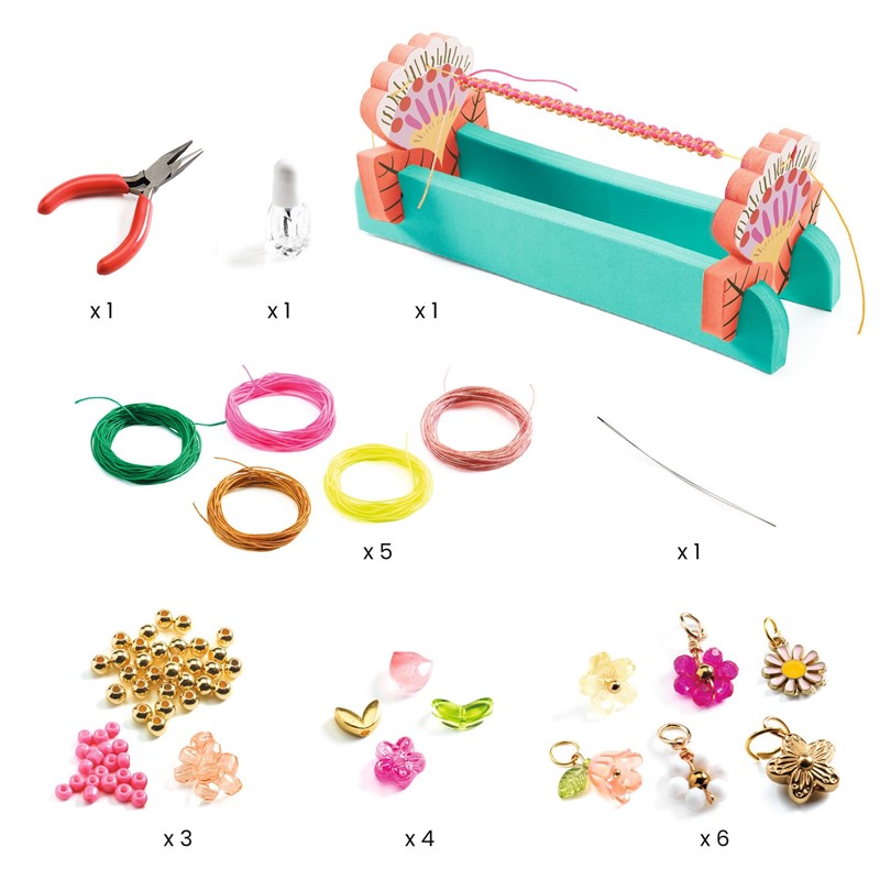 Pulseras de Macramé Rosas - Imagen 2