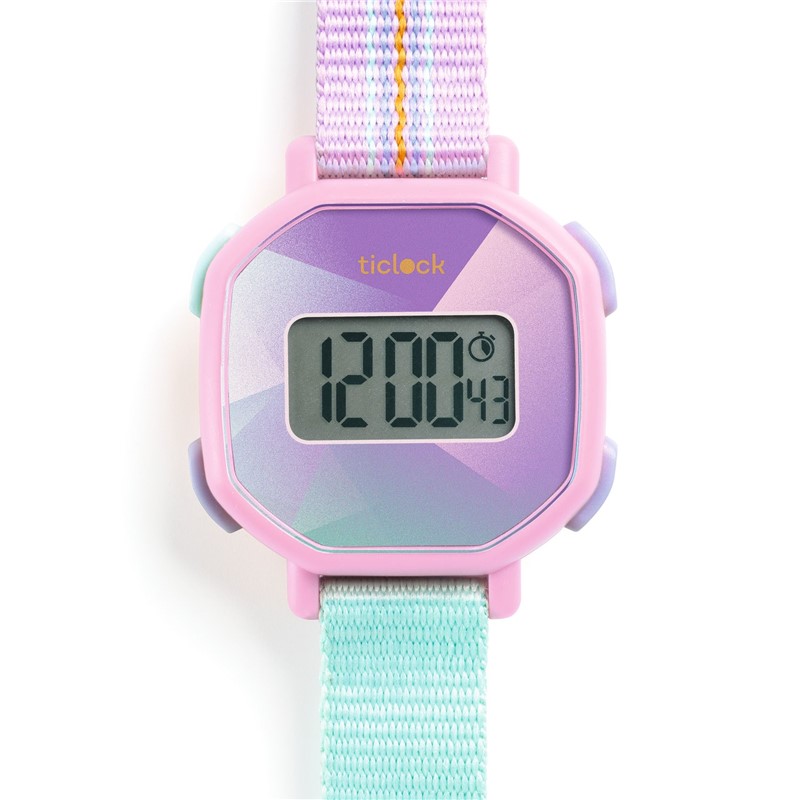 Reloj Digital Infantil Purple Prisma - Djeco - Imagen 2
