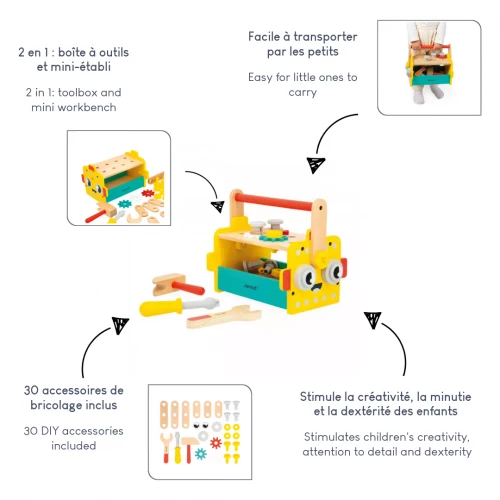Caja de Herramientas Robot BricoKids - Janod - Imagen 3