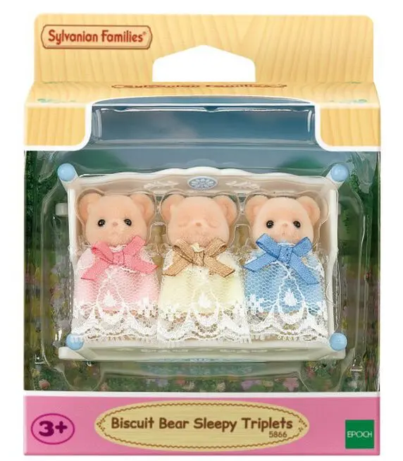 Trillizos Osos Biscuit en su cuna - Sylvanian Families - Imagen 2