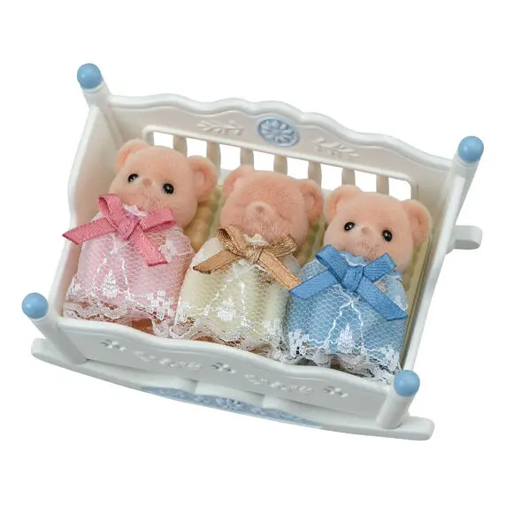 Trillizos Osos Biscuit en su cuna - Sylvanian Families - Imagen 3
